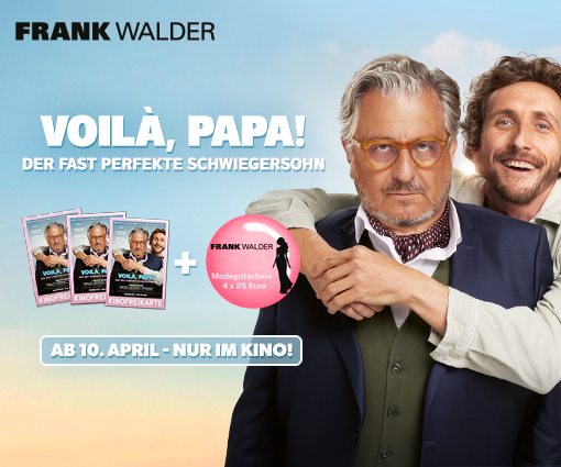 VOILÀ, PAPA! – DER FAST PERFEKTE SCHWIEGERSOHN ab 10. April nur im Kino! Teaser Bild